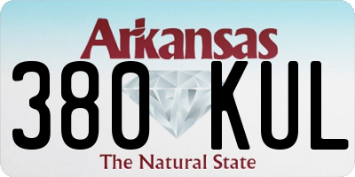 AR license plate 380KUL