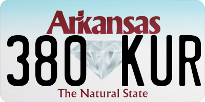 AR license plate 380KUR
