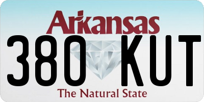 AR license plate 380KUT