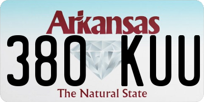 AR license plate 380KUU