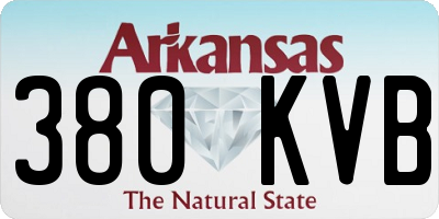 AR license plate 380KVB