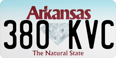 AR license plate 380KVC