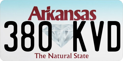 AR license plate 380KVD