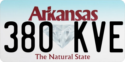 AR license plate 380KVE