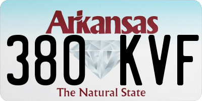 AR license plate 380KVF