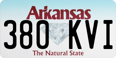 AR license plate 380KVI