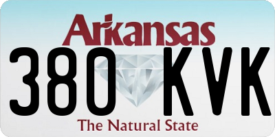 AR license plate 380KVK