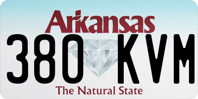 AR license plate 380KVM