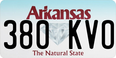 AR license plate 380KVO
