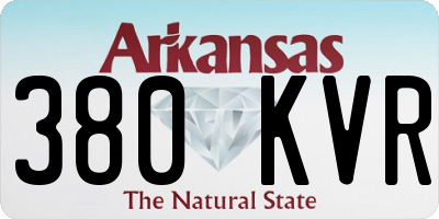 AR license plate 380KVR