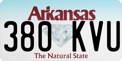 AR license plate 380KVU