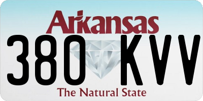 AR license plate 380KVV
