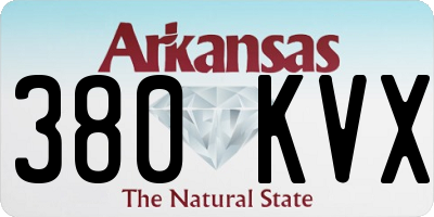 AR license plate 380KVX