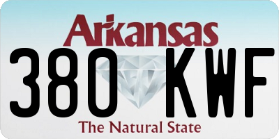AR license plate 380KWF