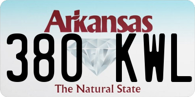AR license plate 380KWL