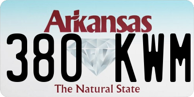 AR license plate 380KWM