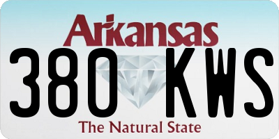 AR license plate 380KWS