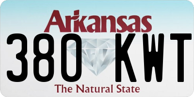 AR license plate 380KWT