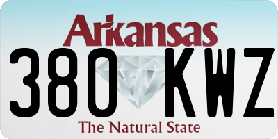 AR license plate 380KWZ