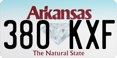 AR license plate 380KXF
