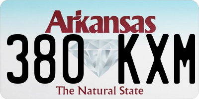 AR license plate 380KXM
