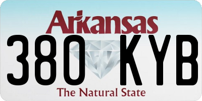 AR license plate 380KYB