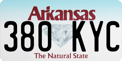 AR license plate 380KYC