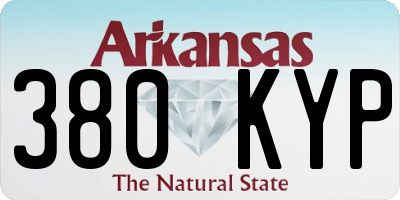 AR license plate 380KYP