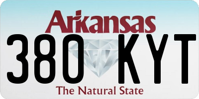 AR license plate 380KYT