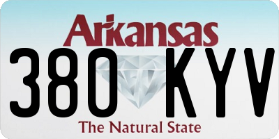 AR license plate 380KYV