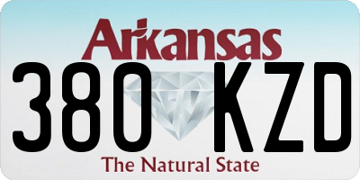 AR license plate 380KZD