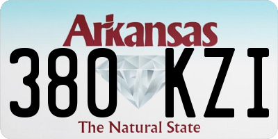 AR license plate 380KZI