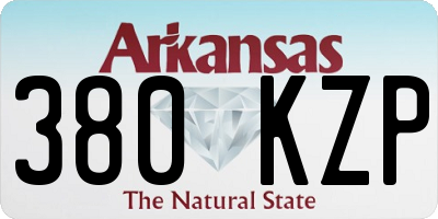 AR license plate 380KZP