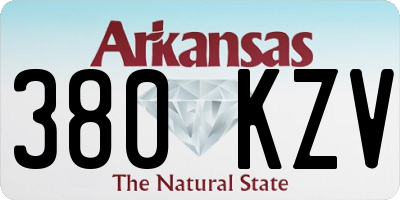 AR license plate 380KZV