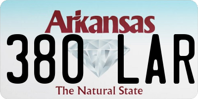 AR license plate 380LAR