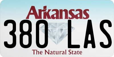 AR license plate 380LAS