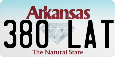 AR license plate 380LAT