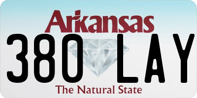 AR license plate 380LAY