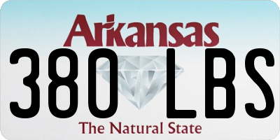AR license plate 380LBS
