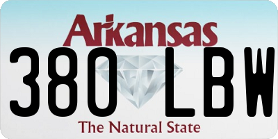 AR license plate 380LBW