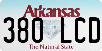 AR license plate 380LCD