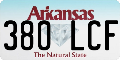 AR license plate 380LCF
