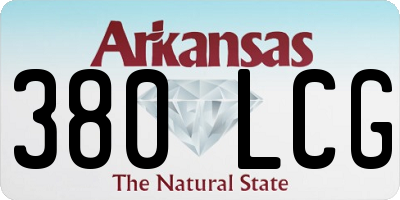 AR license plate 380LCG