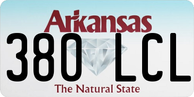 AR license plate 380LCL