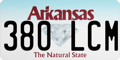 AR license plate 380LCM