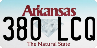 AR license plate 380LCQ