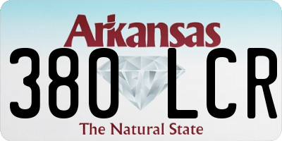 AR license plate 380LCR