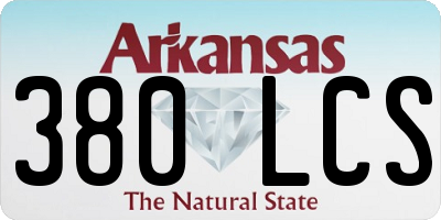 AR license plate 380LCS