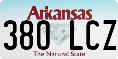 AR license plate 380LCZ