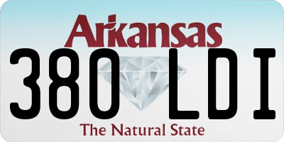 AR license plate 380LDI